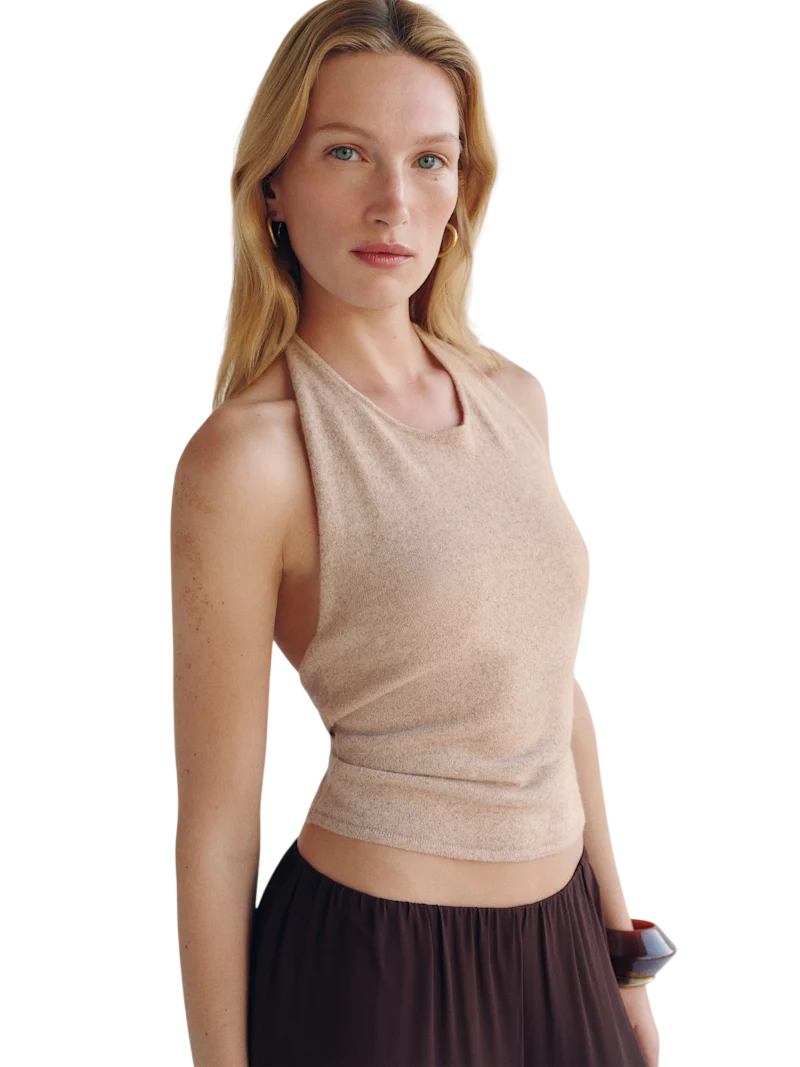 Quill Cashmere Halter Tank