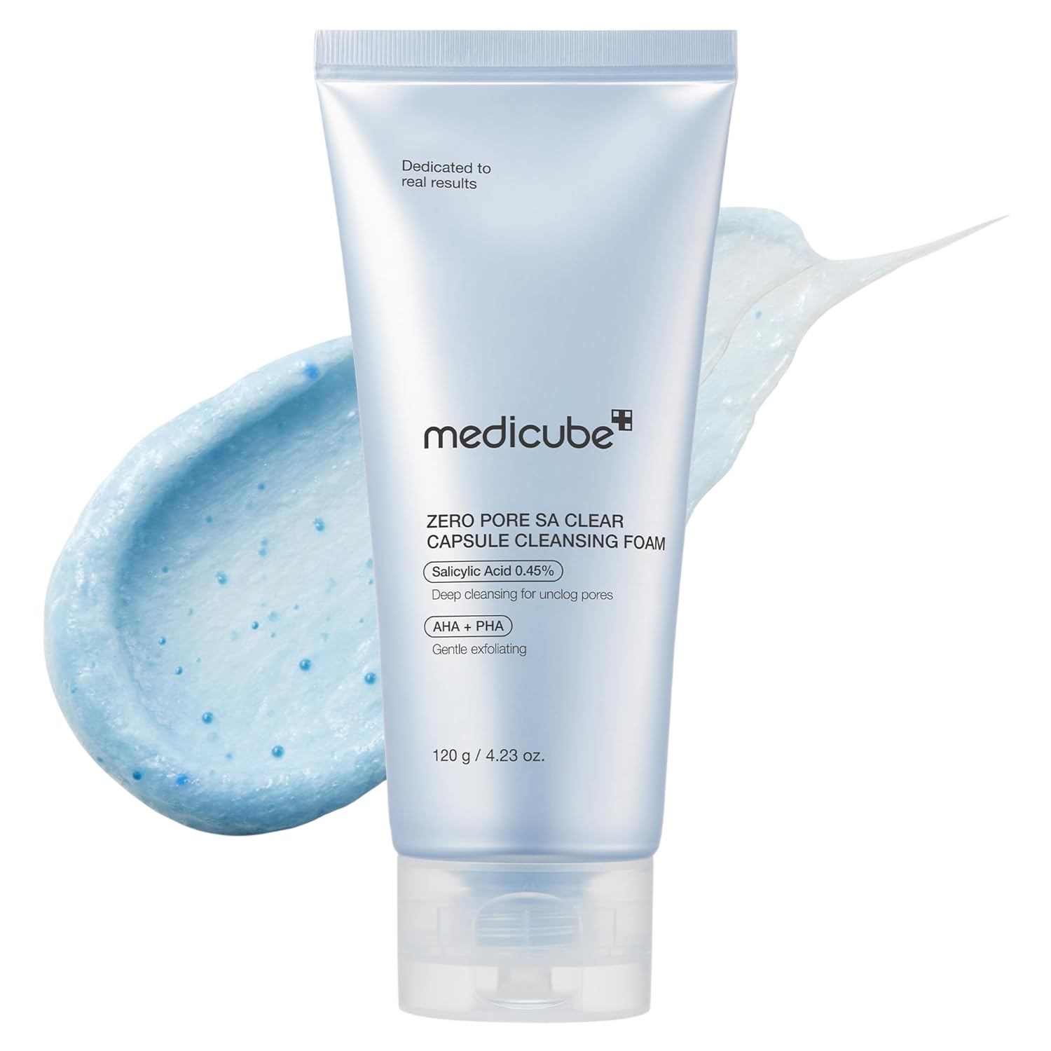 medicube Facial Cleanser Zero Pore Capsule Cleansing Foam | Daily Gentle Cleanser for Skin Texture, Blackhead & Pore Care | AHA, BHA & PHA for Deep Cleansing | Korean Skincare, 4.23 oz