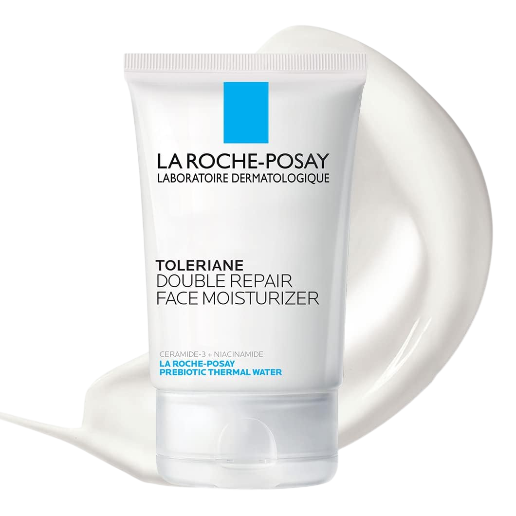 La Roche-Posay Toleriane Double Repair Face Moisturizer, Daily Moisturizer Face Cream with Ceramide & Niacinamide for All Skin Types, Immediate Comfort & Long Lasting Hydration, Fragrance Free
