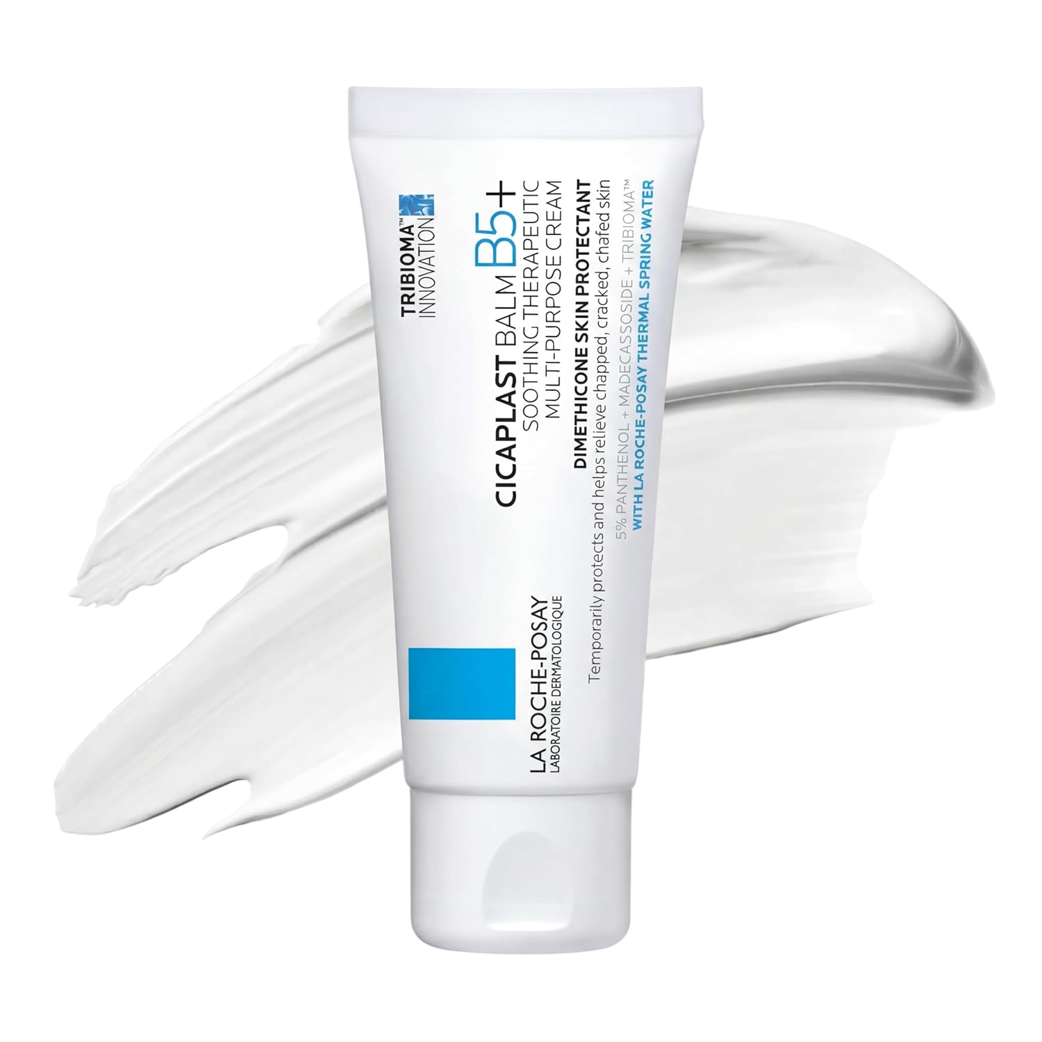 La Roche-Posay Cicaplast Balm B5 Skin Barrier Repair Cream with Centella Asiatica, Shea Butter & Panthenol | Multi-Purpose Healing Ointment for Dry, Irritated Skin | Face, Body & Hand Balm, Baby Safe