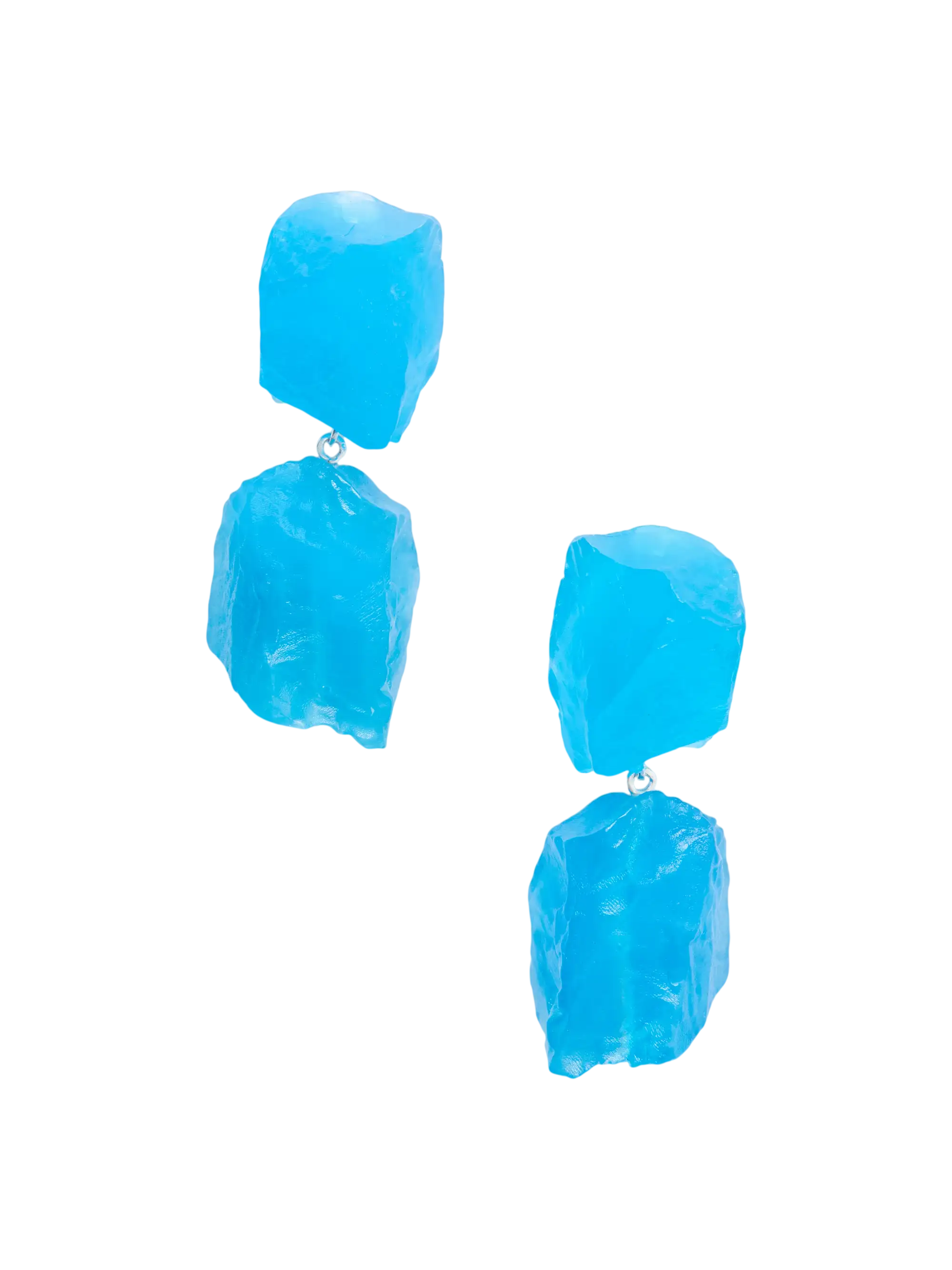 COMPLETEDWORKS Silver Plated and Resin Drop Earrings