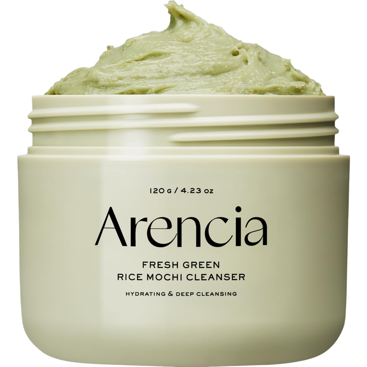 Arencia Korean Rice Mochi Face Cleanser - Face Wash, Gentle Scrub All in One for Deep Cleansing, Moisturizing, Pore Minimizing, Acne-Prone Skin, Removing Blackhead with Rice Water & Green Tea