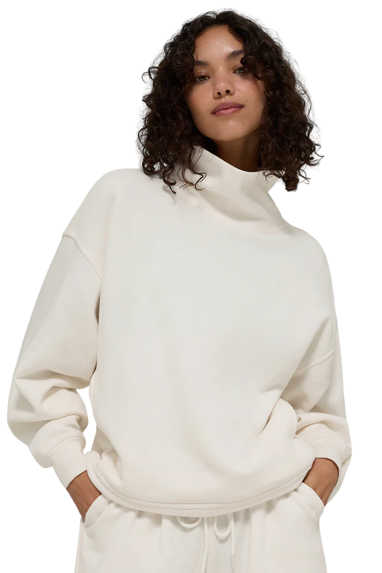 Hazy Mock Neck Pullover