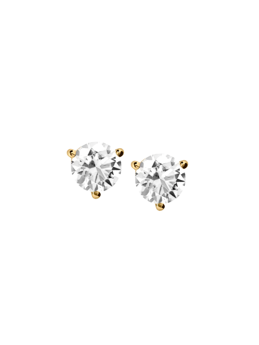 CLASSIC MARTINI STUD EARRINGS IN MOISSANITE, STERLING SILVER 3.00 CT