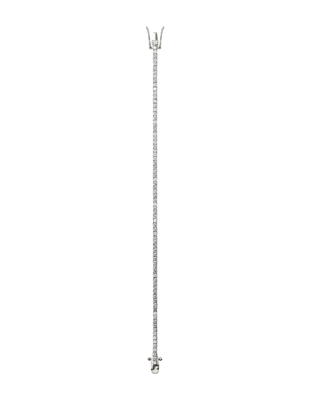 KATE RIVIÈRE BRACELET IN 2MM MOISSANITE, STERLING SILVER