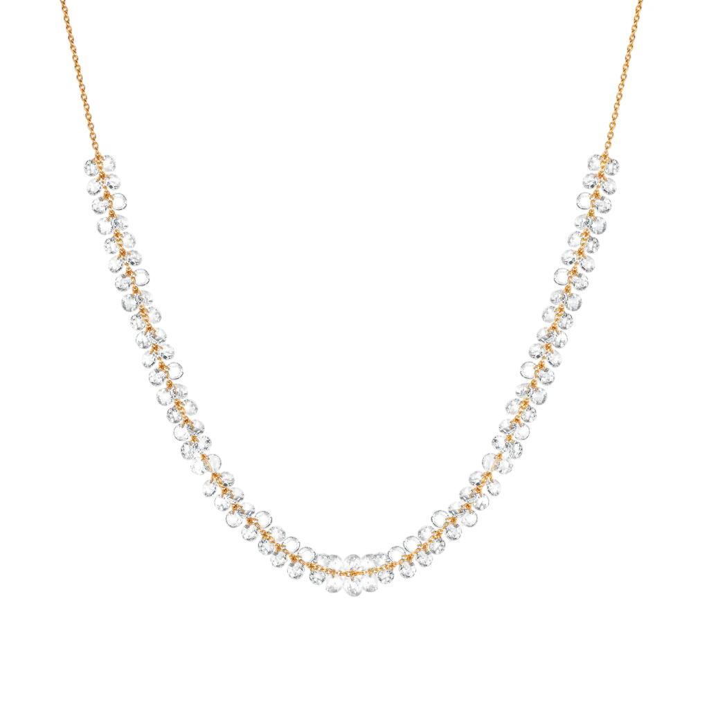 Eau de Rose Cut Diamond Necklace