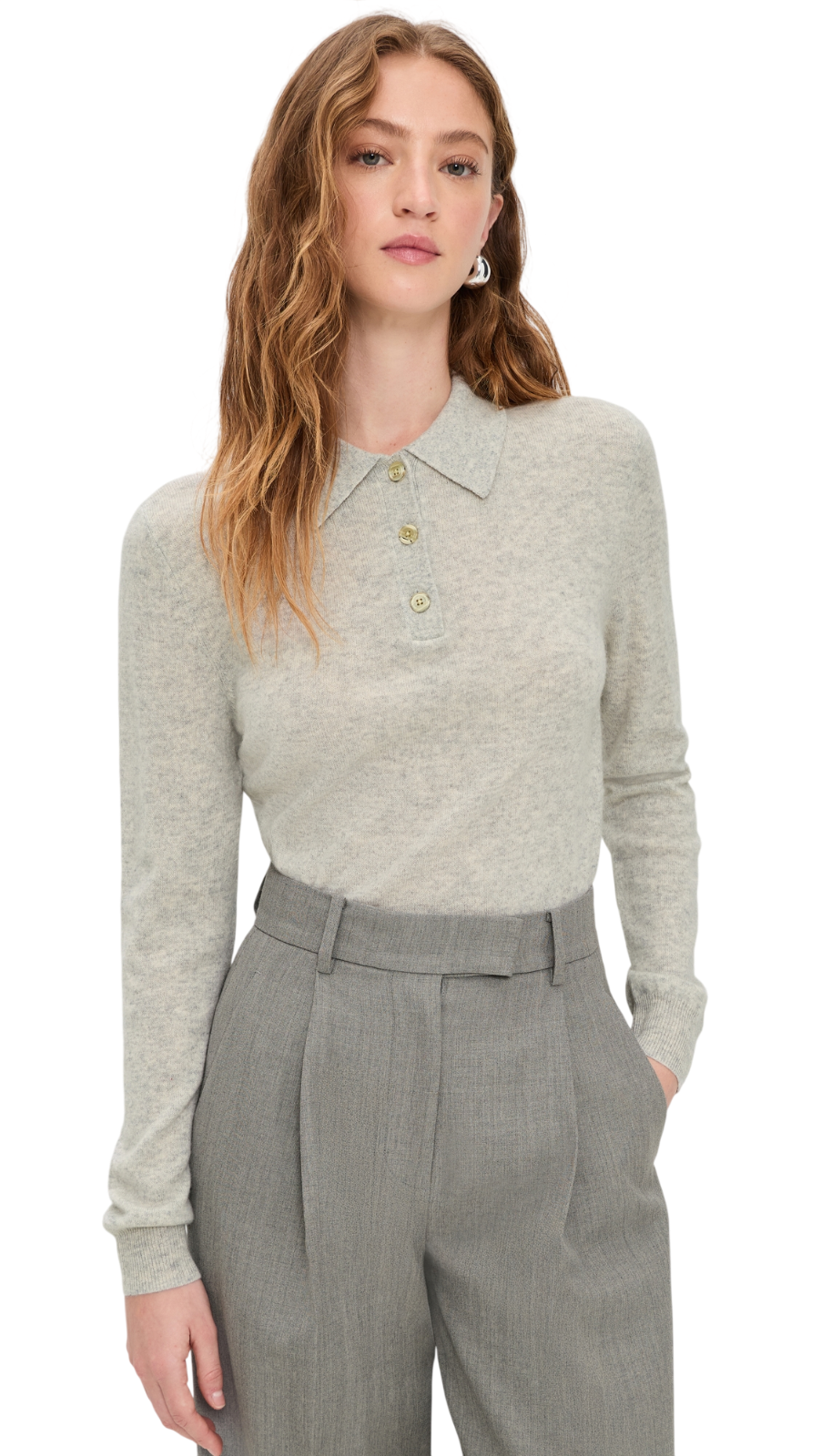 Renggli Cashmere Long Sleeve Polo