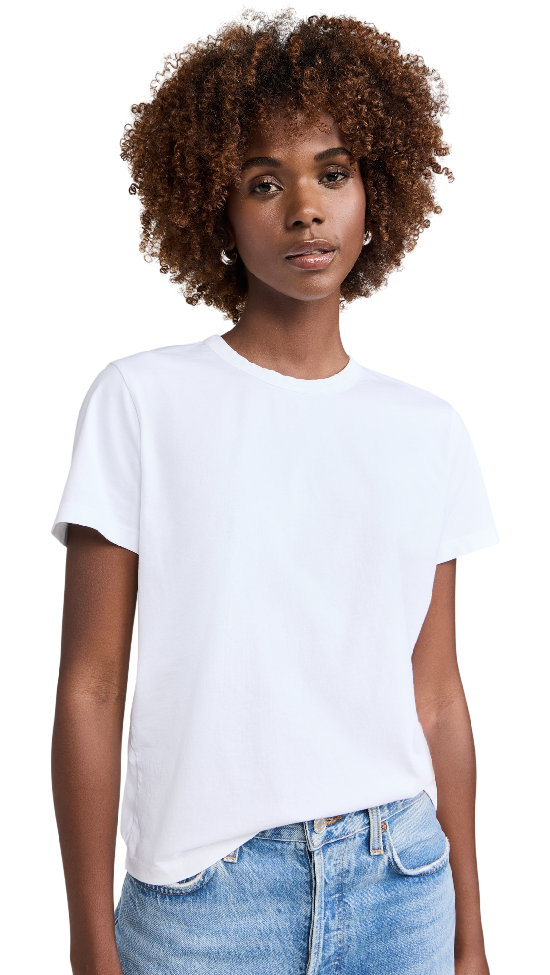 Madewell The Perfect Crewneck Tee in Allday Jersey
