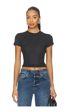 SKIMS Sheer Cotton Crewneck Standard T