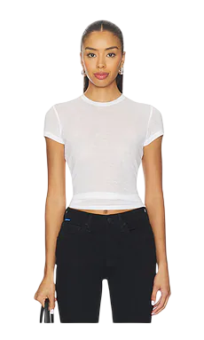 SKIMS Sheer Cotton Crewneck Standard T