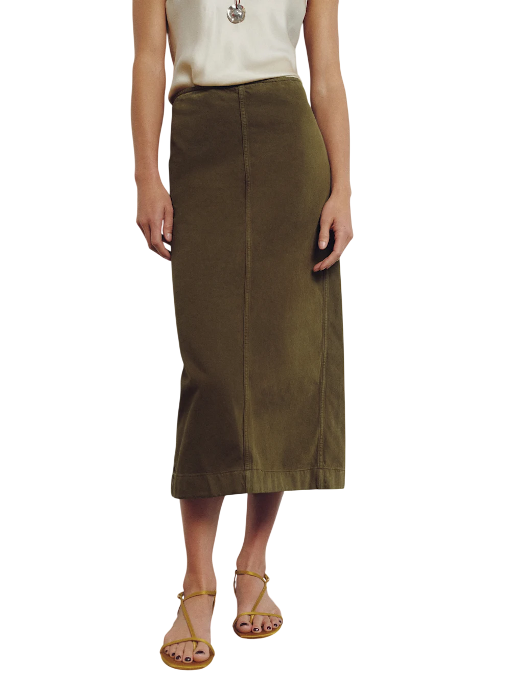 Regina Mid Rise Midi Skirt